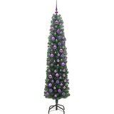 vidaXL Umestno božično drevo Zelena 180 cm PVC in Jeklo in Plastika | Shoptok.si