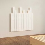  Zidno uzglavlje bijelo 82,5x3x80 cm od masivne borovine | shoptok.hr