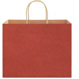  Papirnate vrećice 250 kom s ručkama crvene 32x22x24 cm | shoptok.hr