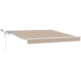 Tenda S LED lampica Bež 350 x 250 cm Poliester i metal | shoptok.hr