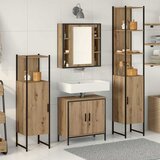  Set namještaja za kupaonicu 4 kom. Smeđa Konstruirano drvo | shoptok.hr