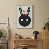  Slika - Rabbit Sees Everything (1 Part) Vertical 40x60 U prirodnom drvenom okviru | shoptok.hr