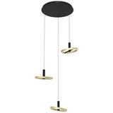 Wofi 5016-304 - led prigušiva luster na sajli brest LED/26W/230V crna/zlatna | Eponuda.com