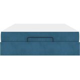 vidaXL Konstrukcija postelje Modra 140 x 200 cm Žamet | Shoptok.si