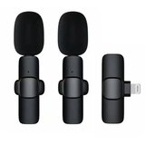  Lightning Dual Lavalier bežični mikrofon za iPhone (2 kom) K1 crni | shoptok.hr