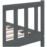  Posteljni okvir siv iz trdnega lesa 150x200 cm 5FT, (20643500) | Shoptok.si