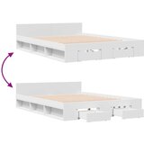 vidaXL Okvir za krevet s ladicama bijela 120x200 cm konstruirano drvo | shoptok.hr