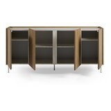 Marckeric Komoda v hrastovem dekorju v naravni barvi 180x83x40,5 cm Lucile – | Shoptok.si