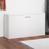  Klupa za cipele visoki sjaj bijela 80x24x45 cm inženjerski drvo | shoptok.hr