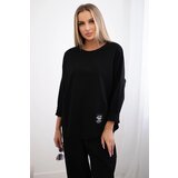 Kesi Włoski Włoski Set Punto Milano Winter sweatshirt + pants black | shoptok.hr