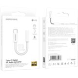 Borofone adapter BV15 Avdio - tip C na 3,5 mm priključek - srebrni (DAC) | Shoptok.si