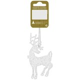  ukrasi za božićno drvce jelen (bijele boje, plastika, ostalo, jelen) | shoptok.hr