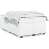 vidaXL Box spring postelja z vzmetnico bel 120x200 cm umetno usnje, (21308665) | Shoptok.si