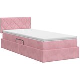  Krevet s od storage s uzglavljem Ružičasta 90 x 190 cm Baršun | shoptok.hr