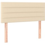  Krevet s oprugama i madracem krem 90 x 190 cm od tkanine | shoptok.hr