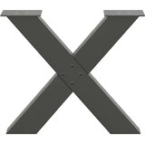  Noge za klubsko mizico v obliki črke X 2 kosa antracit 50 x (42-43) cm jeklo, (22123499) | Shoptok.si