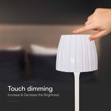  LED prigušiva punjiva stolna lampa LED/2,7W/5V 3000-6000K 1800 mAh bela | Eponuda.com