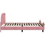  za djecu s uzglavljem Ružičasta 90 x 190 cm Baršun | shoptok.hr