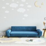 The Living Store Otroški kavč moder 100x54x33 cm žamet - Otroški Kavč, (21494781) | Shoptok.si