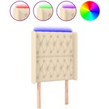 LED uzglavlje krem 83 x 16 x 118/128 cm od tkanine | Eponuda.ba