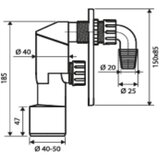 Sink Solution sifon za pomivalni stroj dn 40/50 | Shoptok.si