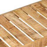  Stalak za odjeću s kotačima 90x35x190 cm drvo manga i željezo | shoptok.hr
