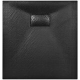 vidaXL Kad za tuš SMC črna 90x80 cm | Shoptok.si