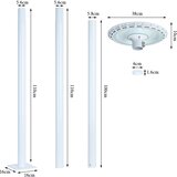  Brilagi - LED Ulična lampa URBANSPARK LED/120W/230V bela IP65 | Eponuda.com