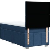 vidaXL Krevet s oprugama i madracem plavi 100 x 200 cm od tkanine | shoptok.hr