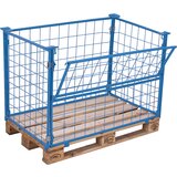  Mrežast paletni nastavek, 1 vzdolžna stranica, polovično zložljiva, tip 64, paletni nastavek 1200 x 800 mm, uporabna višina 1000 mm Cene