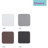 Kela SET PODMETAČA ZA ČAŠU KIMARA, 10x10x0,2cm PU-KOŽA SIVA 4/1 | shoptok.hr