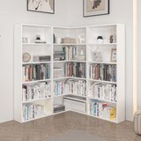 Hanah home polica za knjige adel corner set 4, 120×120 cm, bela Cene