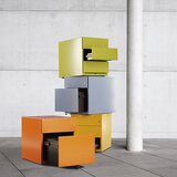 BISLEY Pomični predalnik Note™, 3 univerzalni predali, VxŠxG 502 x 420 x 565 mm, z oprijemalno letvijo in zgornjo ploščo, roza | Shoptok.si