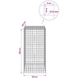  Gabion s žicom debljine 3,5 mm i mrežom 5x5 cm 50x50x100 cm | shoptok.hr