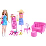 Mattel Barbie Set za Pomerjanje z Manekenko in Dodatki, Modra, (21582570) Cene