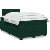  box spring s madracem tamnozeleni 120x190 cm baršunasti | shoptok.hr
