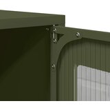 vidaXL Visoka ploča maslinasto zelena 68x39x107 cm čelik | shoptok.hr