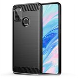  Gumijasti / gel etui Carbon za Samsung Galaxy A21s - črni | Shoptok.si