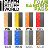Green Stuff World FOAM Sanding Pads - Grit #280 (pack x10) | Eponuda.com