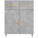  Visoka komoda siva betona 69 5x34x180 cm od konstruiranog drva | shoptok.hr