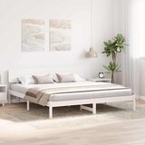  Krevetna konstrukcija Bijelo 180 x 200 cm Čvrsto borovo drvo | shoptok.hr