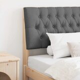 vidaXL Tapecirani uzglavlje Tamno siva 100 cm Čvrsto borovo drvo Cijene