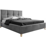 CARRYHOME OBLAZINJENA POSTELJA 180 cm x 200 cm , tekstil temno siva Cene