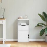  Bočni ormarić s ladicom ODDA bijeli 40x24x79 cm puno drvo bor | shoptok.hr