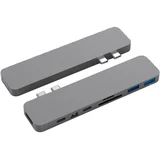 Drive, 7 u 1 USB-C HUB za Macbook, PC i USB-C uređaje, space grey