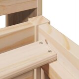  Posteljni okvir brez vzmetnice 90x190 cm trdna borovina, (21527393) | Shoptok.si