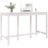 vidaXL Barski stol bijeli 180x80x110 cm od masivne borovine | shoptok.hr