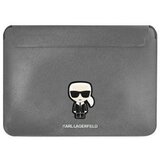 Karl Lagerfeld SAFFIANO IKONIK OVITEK KARL ZA 16'' PRENOSNIK SREBRN, (21922259) Cene