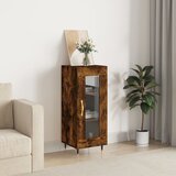 vidaXL Komoda dimljeni hrast 34,5x34x90 cm inženirski les Cene
