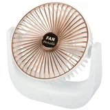 Brezžični prenosni aku. namizni ventilator USB bel
